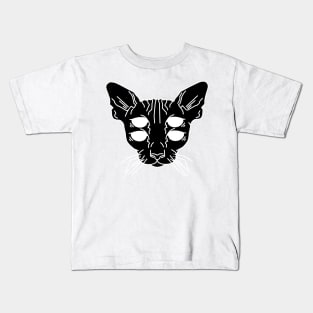 Illusion Cat INVERTED Kids T-Shirt